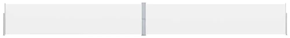 Toldo lateral retrátil para pátio 170x1200 cm creme
