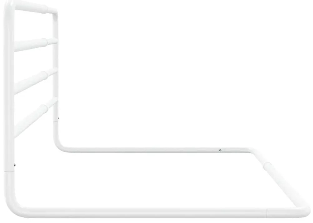Barra de segurança p/ cama infantil (76-137)x55 cm ferro branco