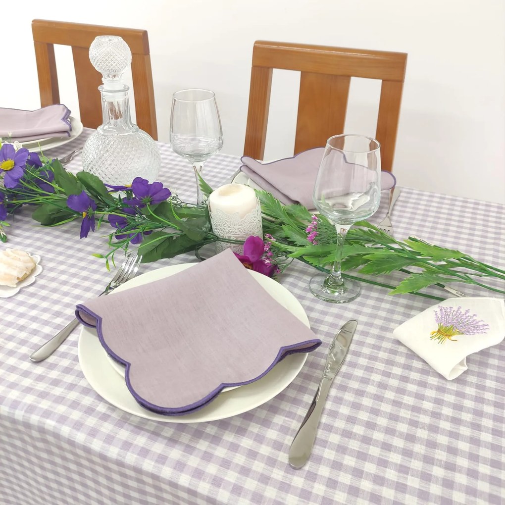 Toalha de Mesa Linho ROL Íris Renda