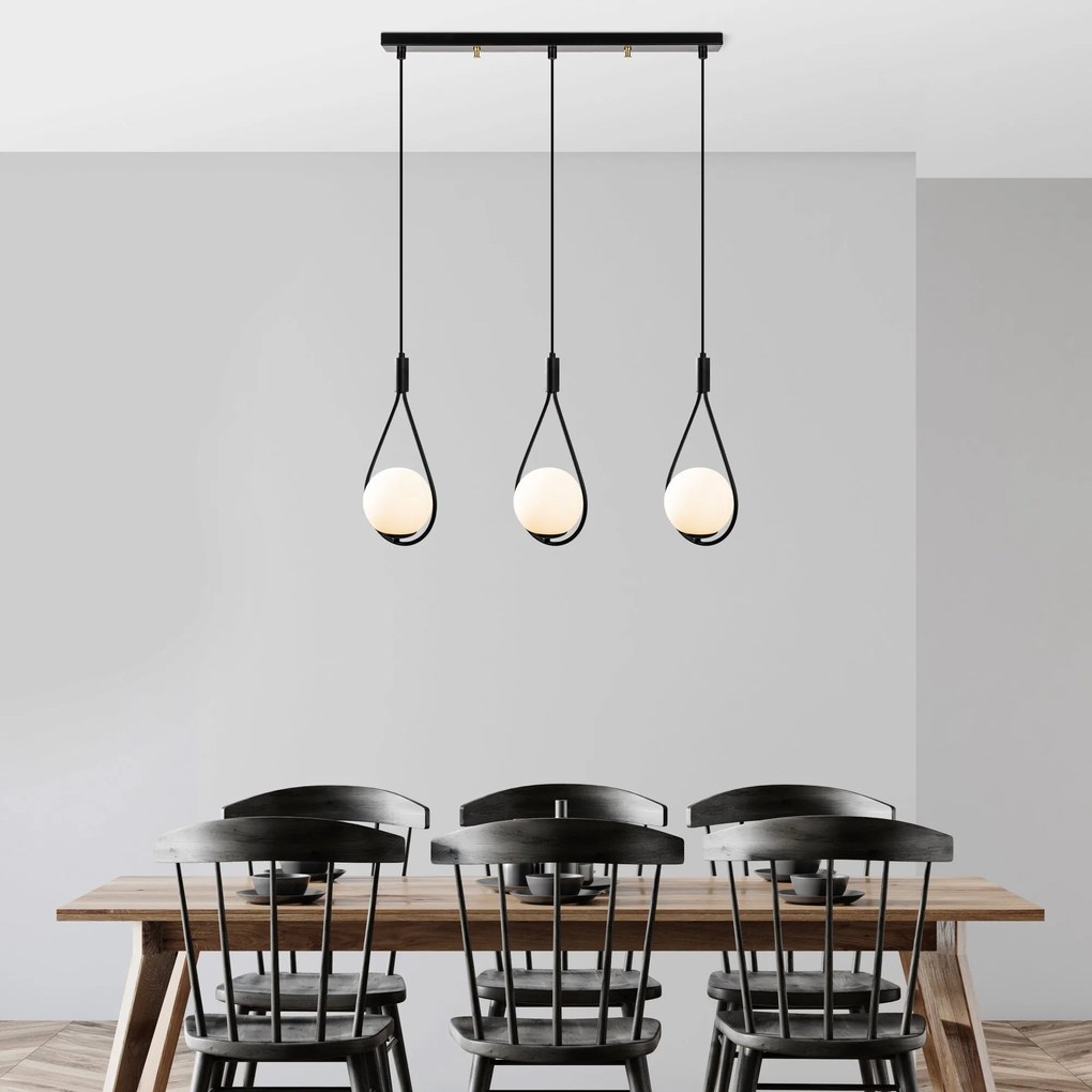 Candeeiro de Teto GMN-00008 – Preto – 70 x 15 cm