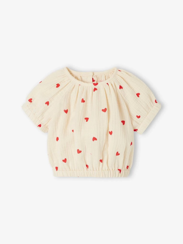 Blusa estampada para bebé baunilha