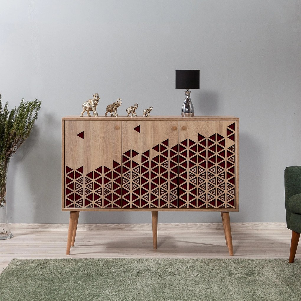 Console Mega – Carvalho Sonoma – 120x90x36 cm