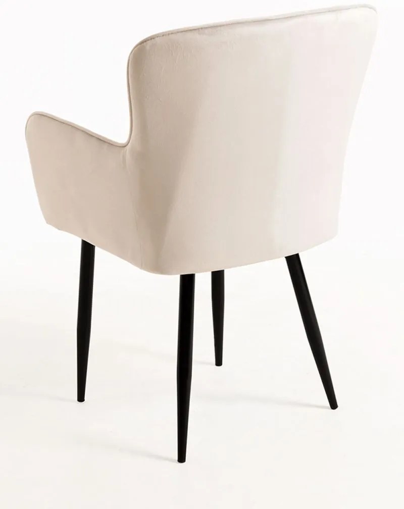 Pack 6 Cadeiras Dalye Veludo - Beige