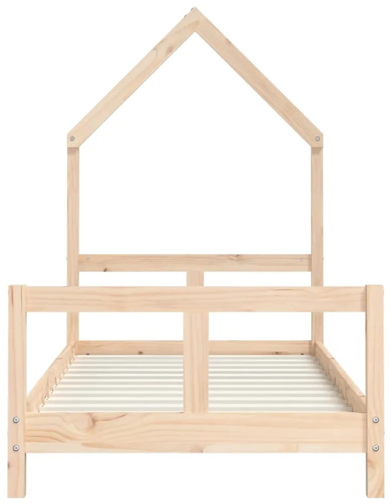 Estrutura de cama infantil 80x160 cm pinho maciço