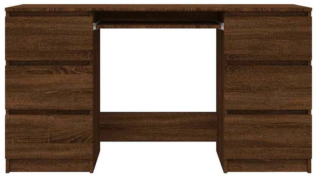Secretária 140x50x77 cm derivados de madeira carvalho sonoma