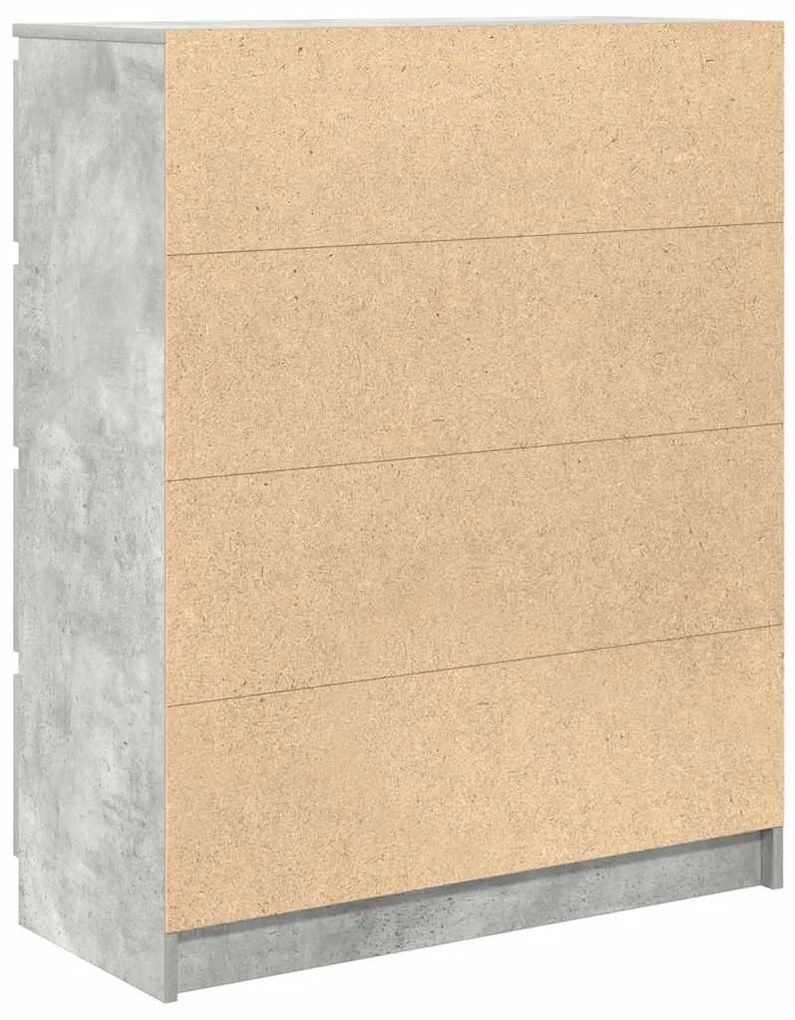 Aparador 80x35x99 cm derivados de madeira cinzento cimento