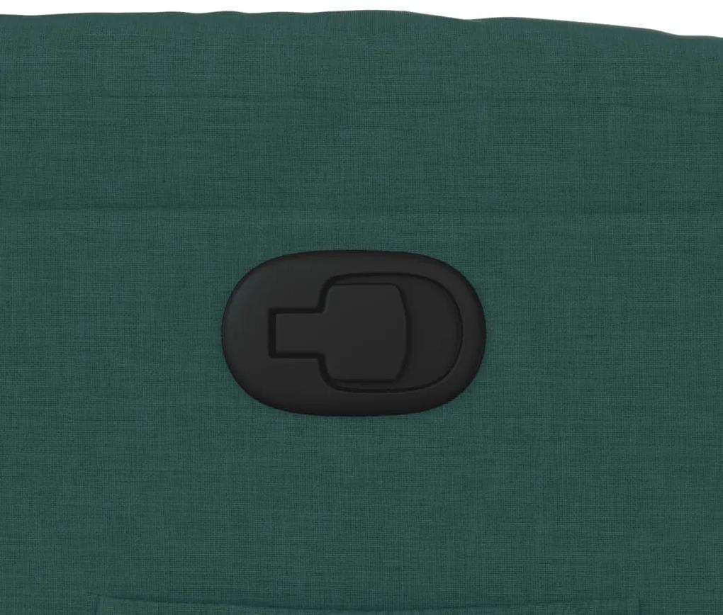 Poltrona reclinável tecido verde-escuro