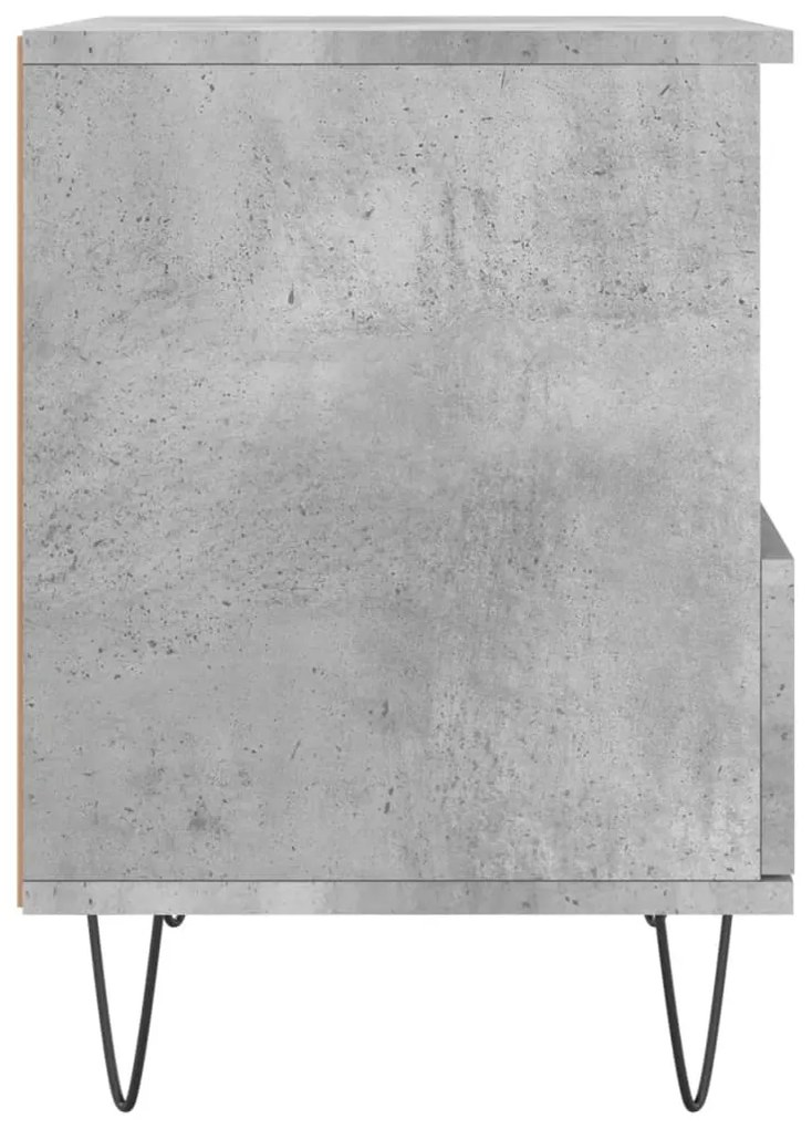 Mesas de cabeceira 2 pcs derivados de madeira cinzento cimento