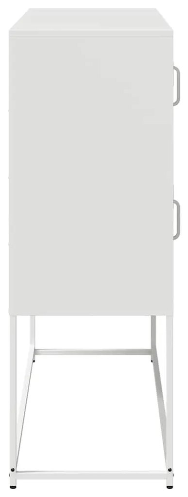 Aparador 100,5x39x107 cm aço laminado a frio branco