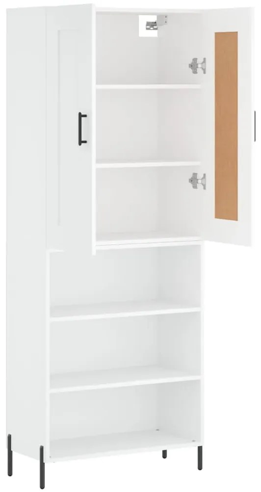 Armário alto 69,5x34x180 cm derivados de madeira branco