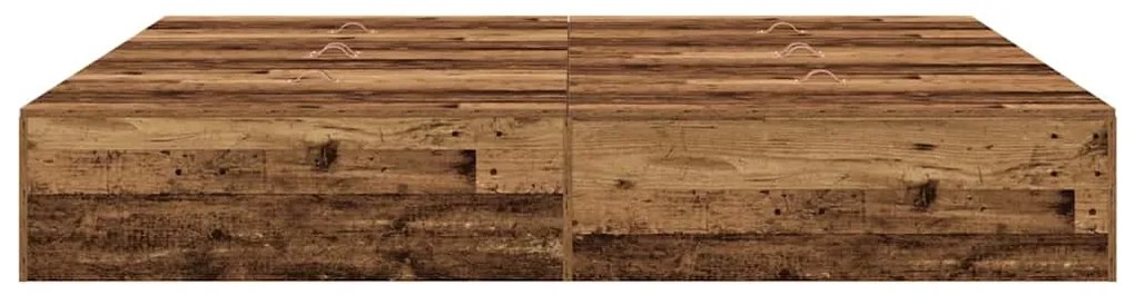 Cama de Armazenamento Madeira Velha 180 x 200 cm - Madeira Engenharia
