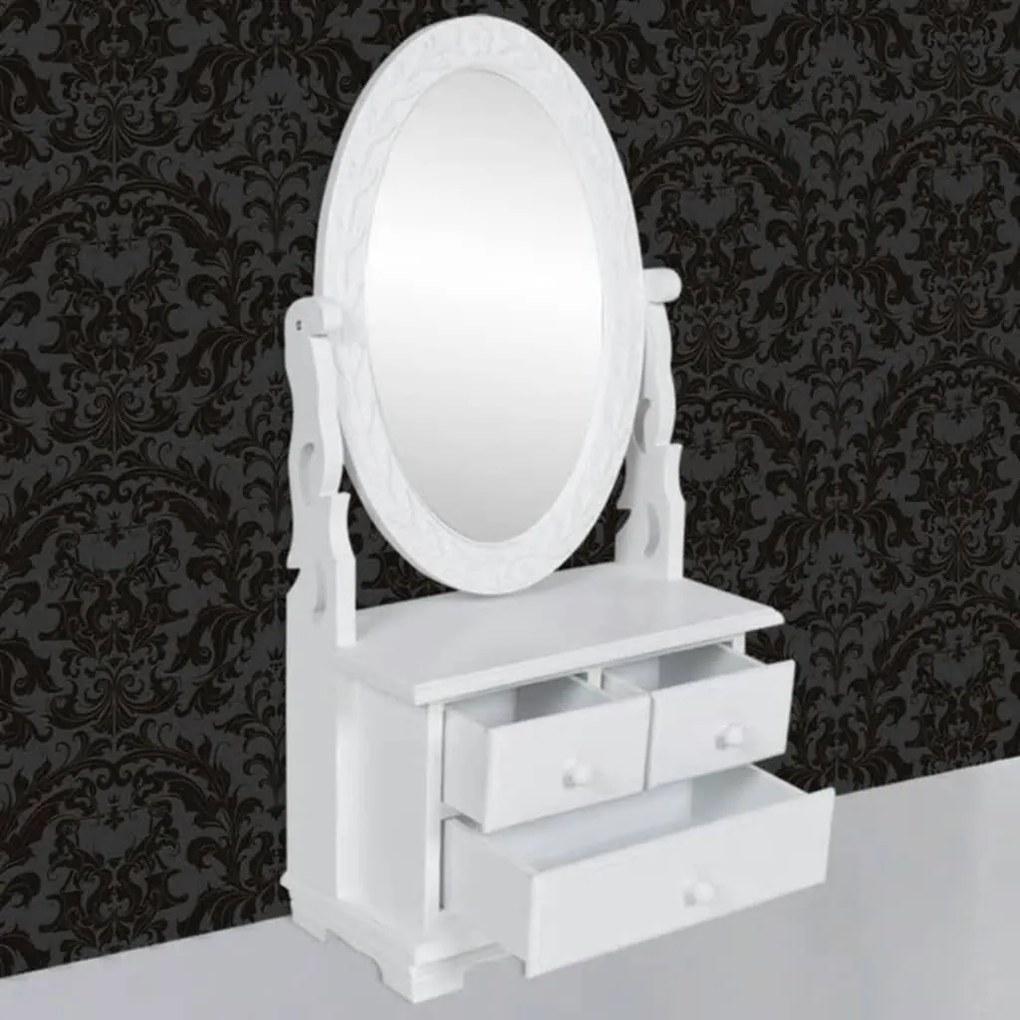 Toucador com espelho oval