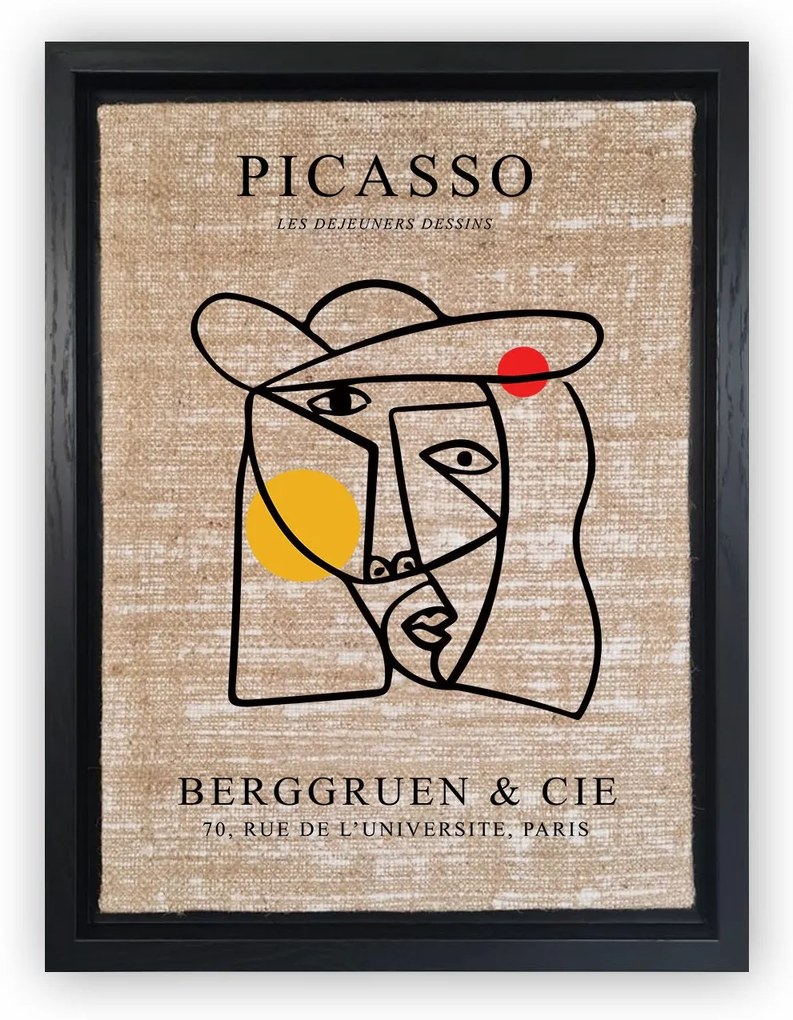 Pintura Decorativa em Tela LSJ61960827841 – Multicolor – 36 x 46 cm