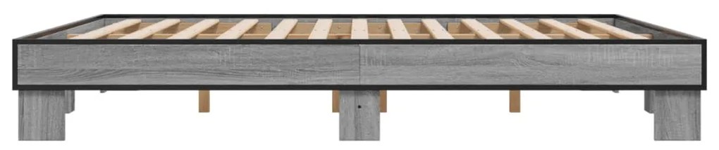 Estrutura de cama 180x200 cm derivados madeira/metal