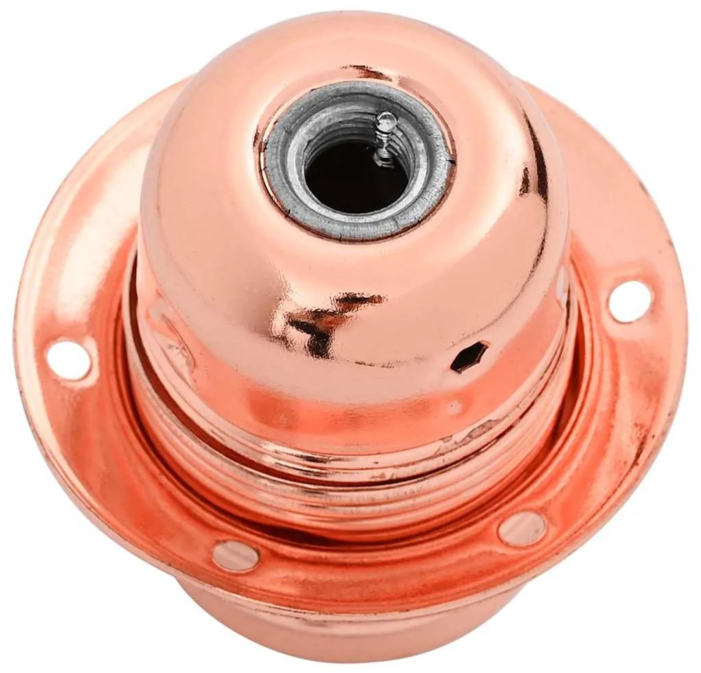Casquilhos de lâmpadas 2 pcs rosa dourado E27
