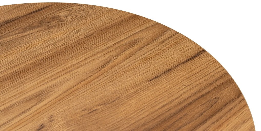 Mesa de Café Oval - Cor Lute - 120x60x40cm