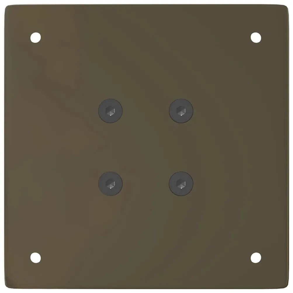 Pés para mesa de centro 4 peças aço natural 42 cm aço