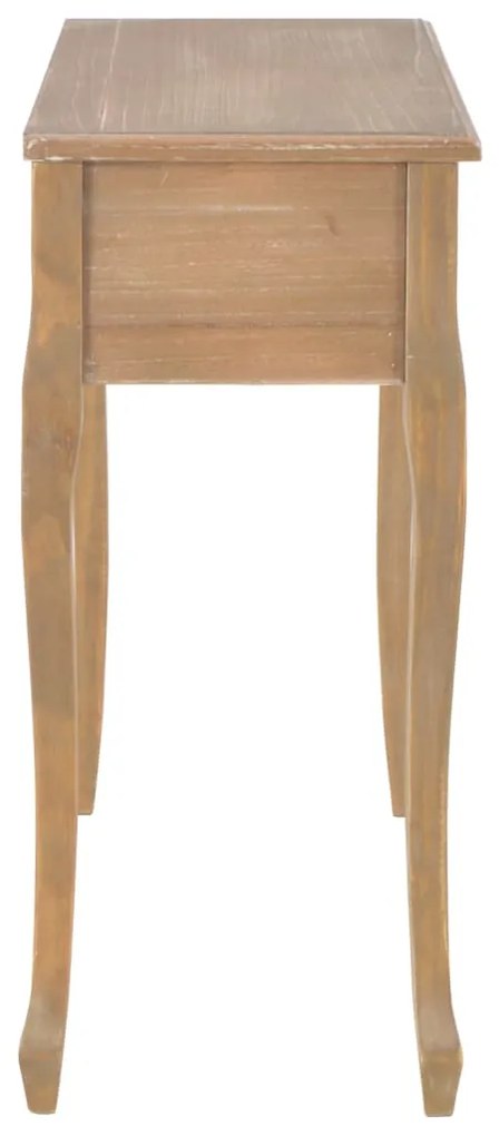 Toucador/mesa consola com 3 gavetas castanho