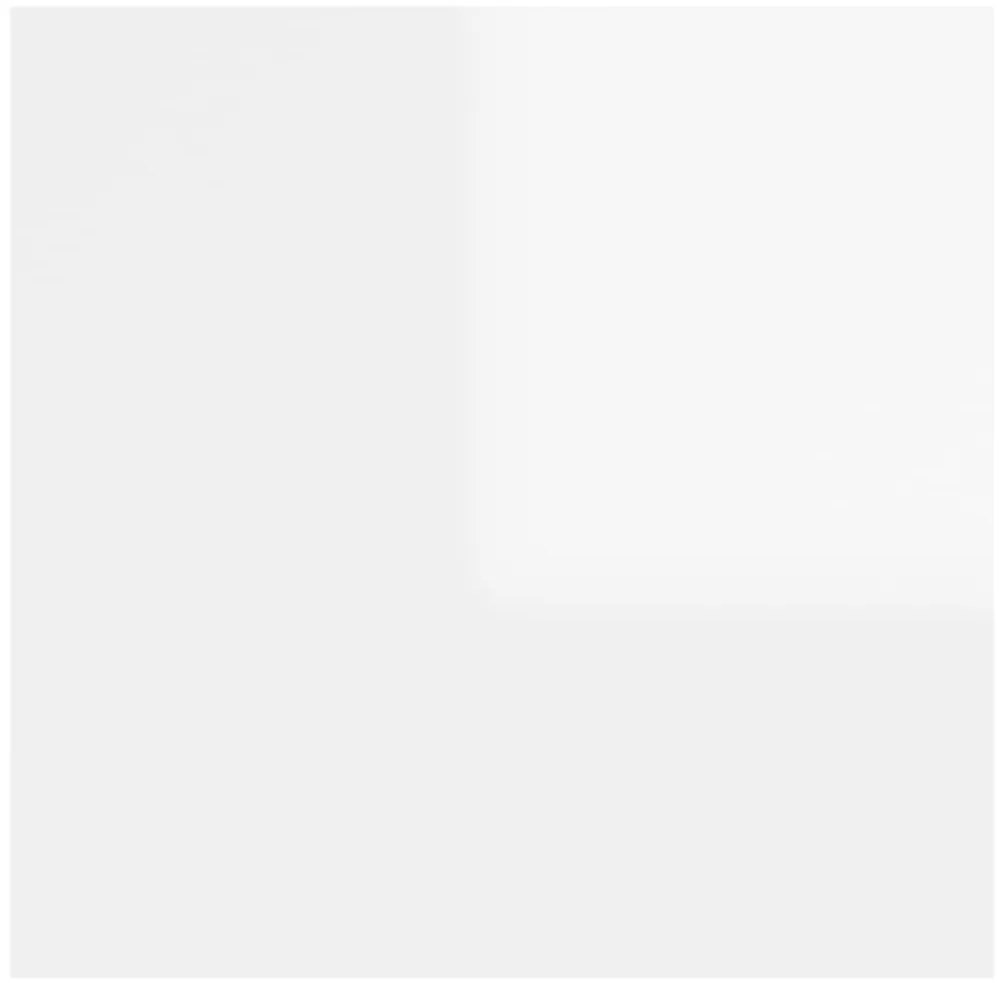Mesas de cabeceira 2pcs 30,5x30x30cm contrapl. branco brilhante