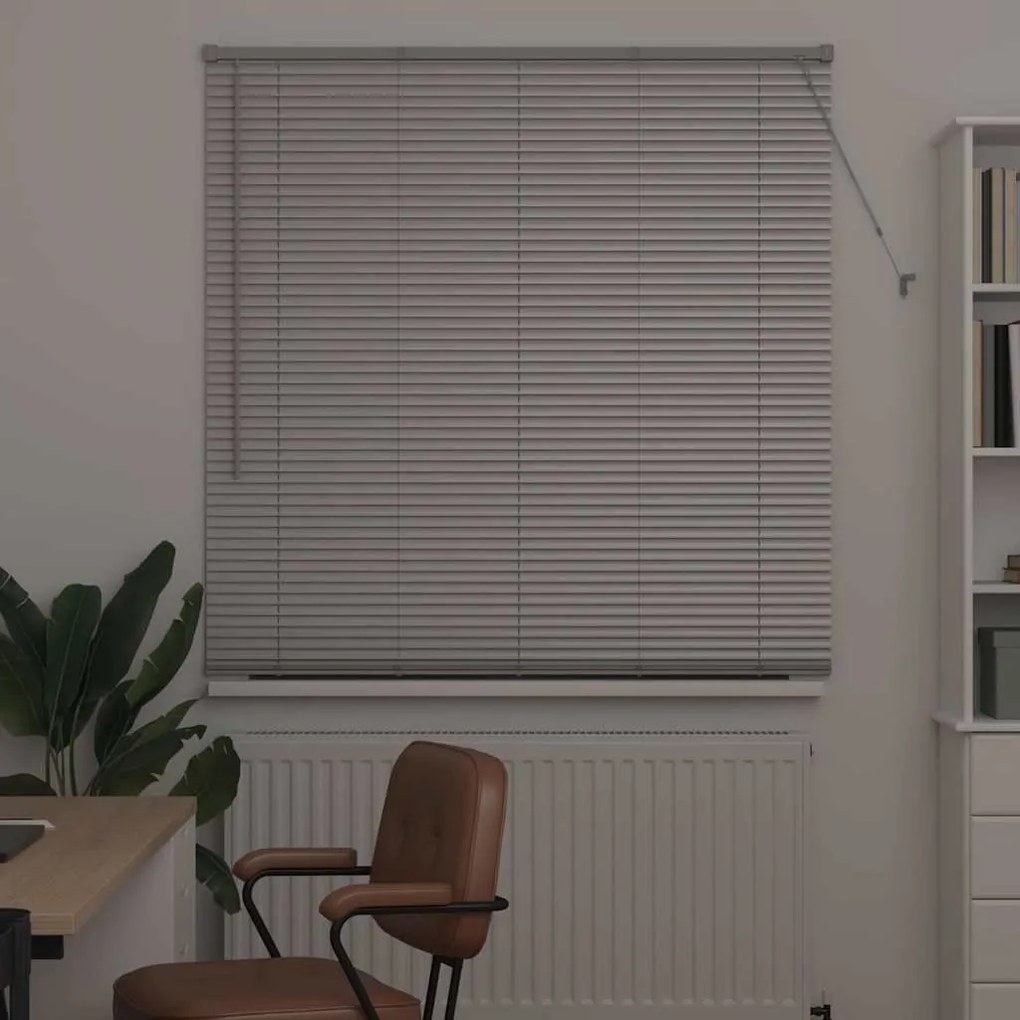 Persiana de Janela com cortinas Outros Manual Prata 80 x 130 cm Alumín