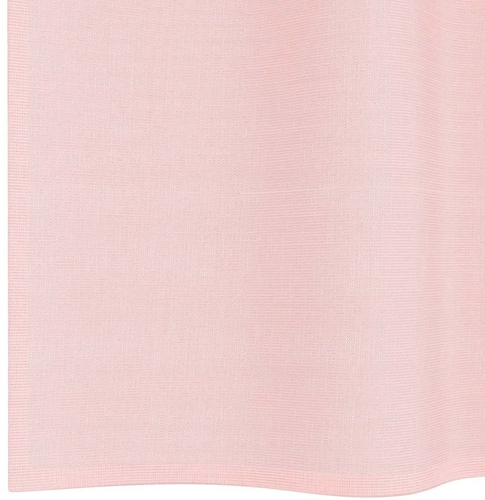Cortinas de voile com ilhós 2 pcs rosa-claro 140x225 cm