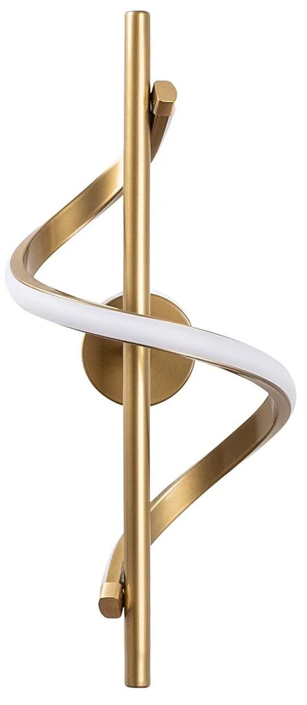 Candeeiro de Parede Likma - Dourado - 16cm x 41cm x 25cm