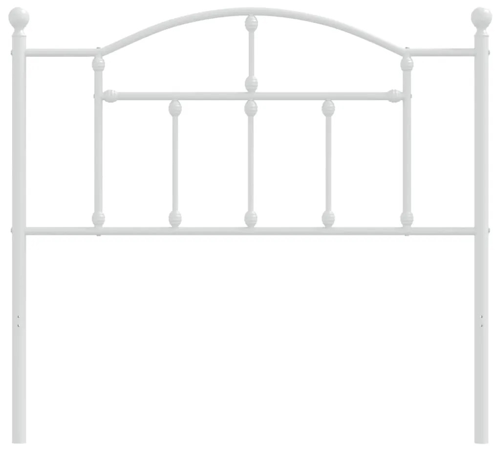 Cabeceira de cama 100 cm metal branco