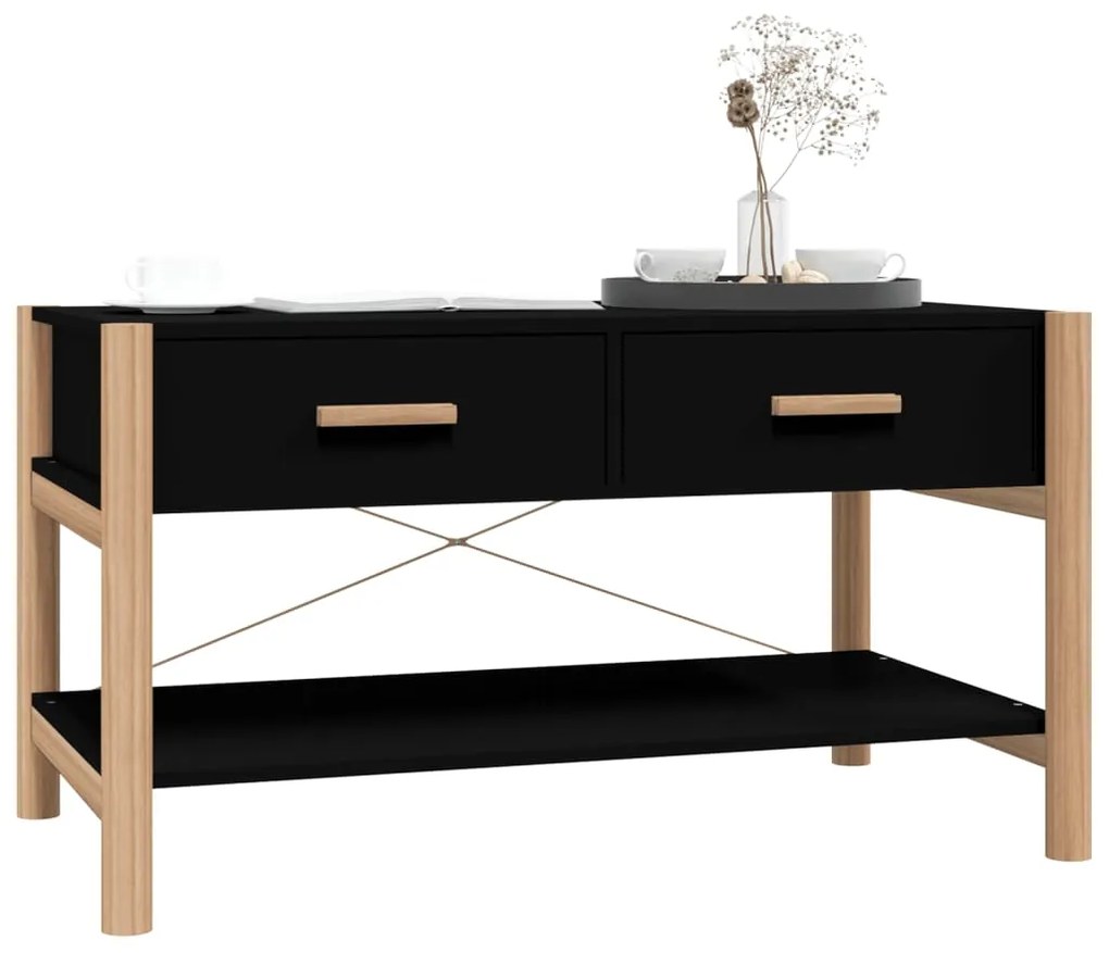 Mesa de centro 82x48x45 cm derivados de madeira preto