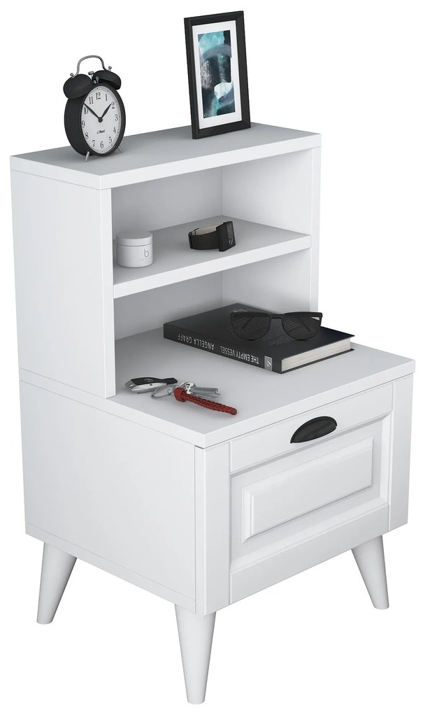 Mesinha de Cabeceira BD105 – Branco – 45x74,4x40 cm