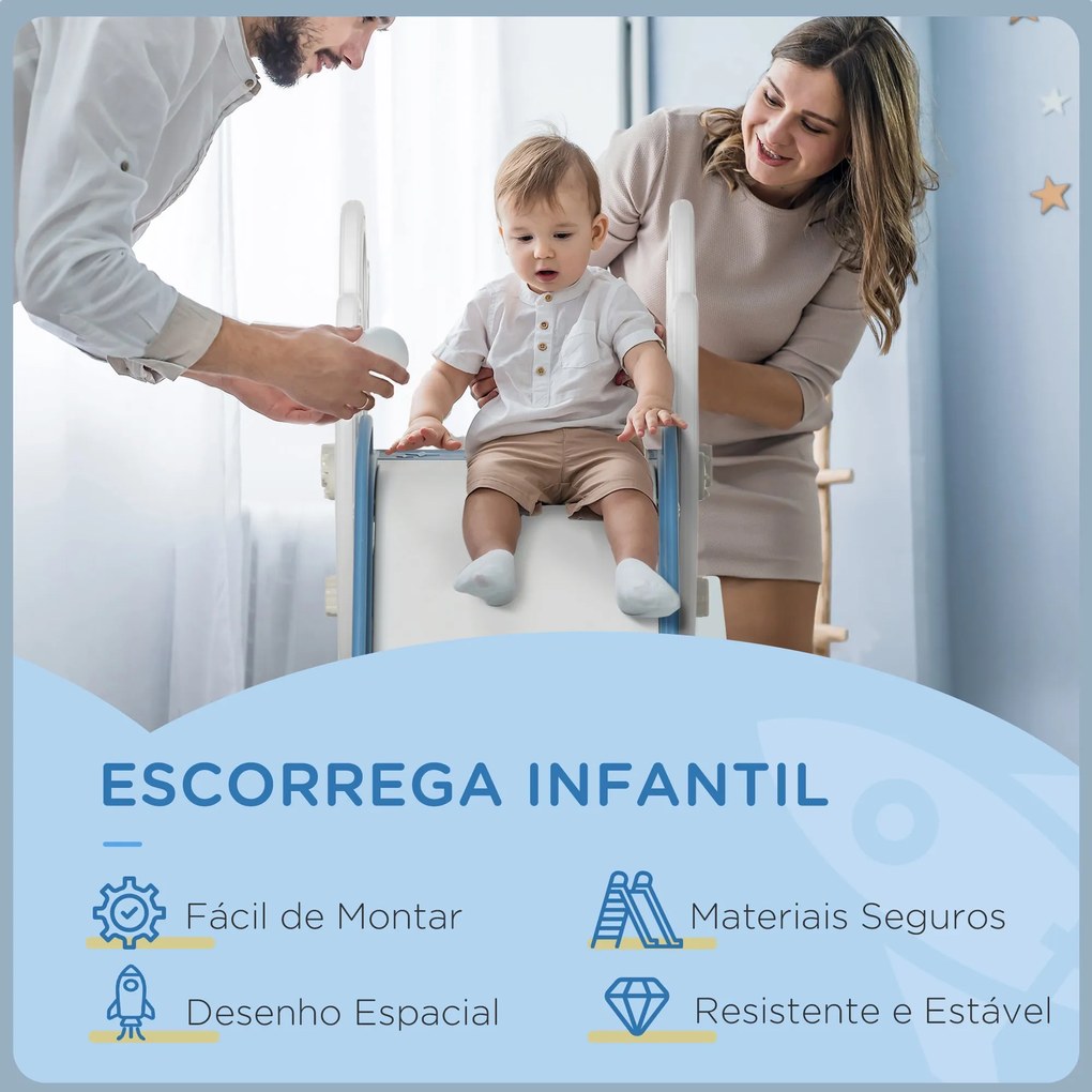 AIYPLAY Escorregador para Crianças de 18-36 Meses com 3 Degraus Antide