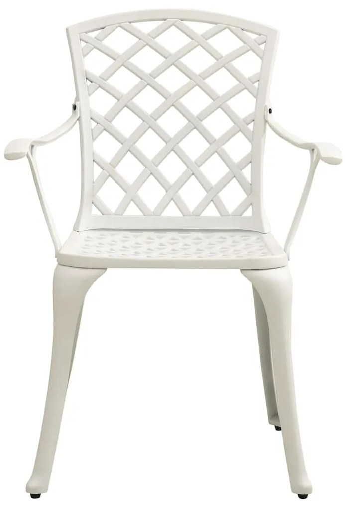 3 pcs conjunto de bistrô alumínio fundido branco