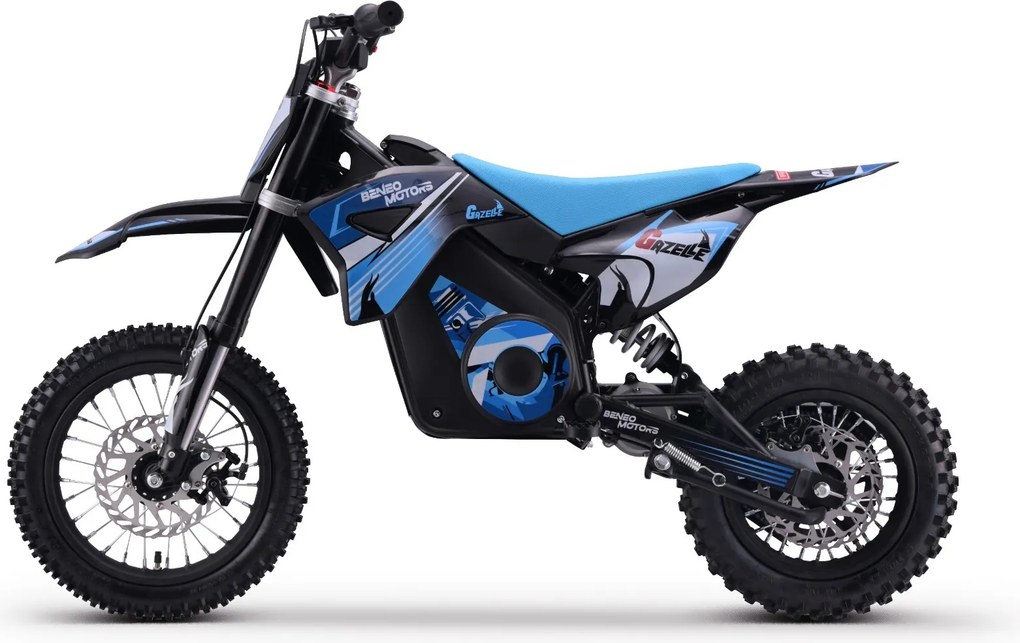 Kids Electric Dirt Bike 1000W | Beneo Motors Gazelle Blue | Ages 6–10 | Speed Limiter