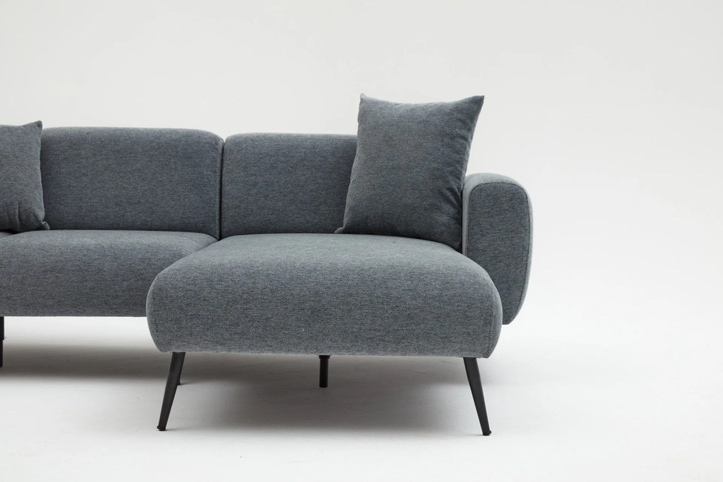 Sofá de Canto Side – Antracite – 252 cm x 77 cm x 82 cm