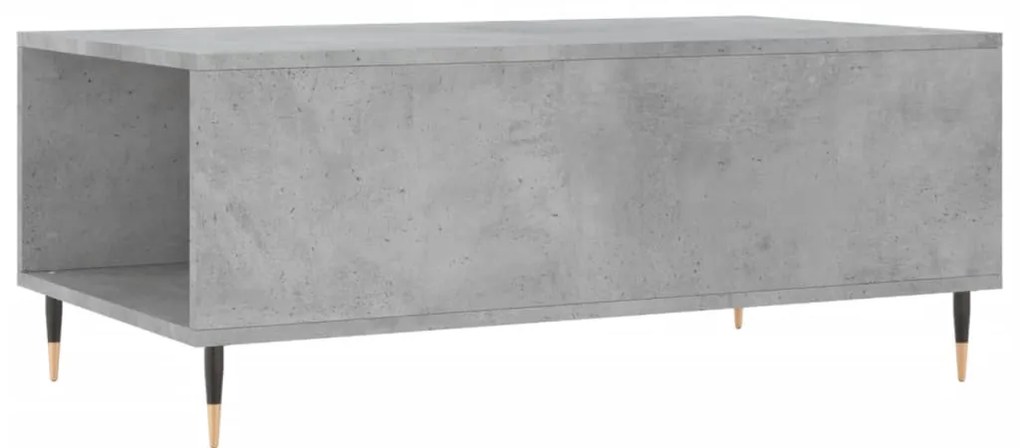 Mesa de centro 90x50x36,5 cm derivados madeira cinzento cimento