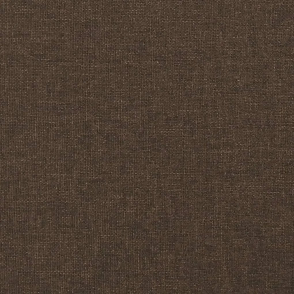 Cama boxspring com colchão 120x190 cm tecido castanho-escuro