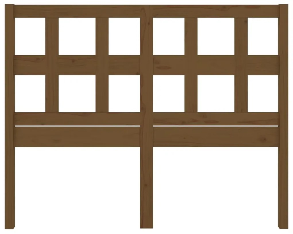 Cabeceira de cama 205,5x4x100 cm pinho maciço castanho mel