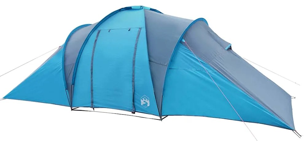 Tenda familiar em cúpula para 6 pessoas impermeável azul