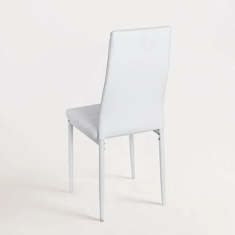 Pack 4 Cadeiras Lauter Couro Sintético - Branco