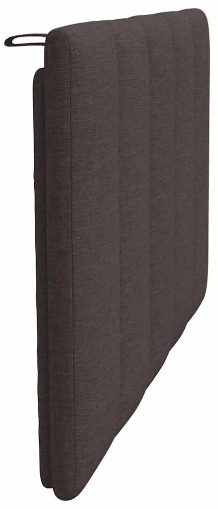 Almofadão de cabeceira 90 cm tecido castanho-escuro