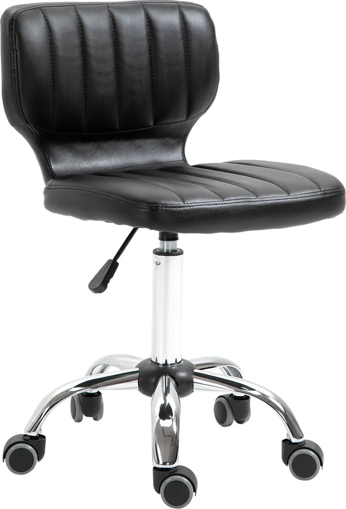 HOMCOM Banco de Massagem Giratório Altura Ajustável 47-62 cm Assento Matelassado Preto | Aosom Portugal