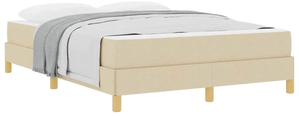 Cama Box Creme, Marrom 160 x 200 cm