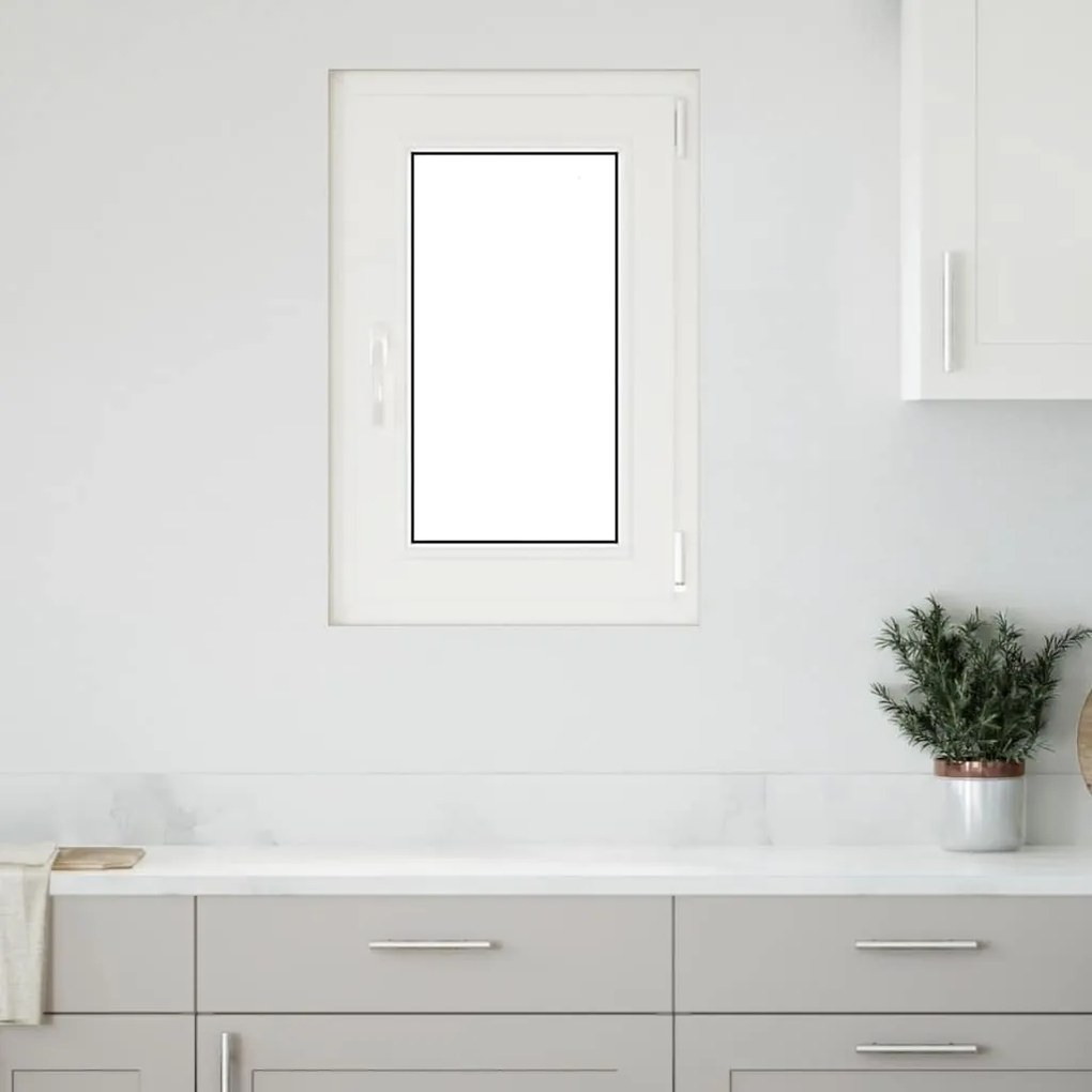 vidaXL Janela de porão "RISOR" 50x75 cm oscilobatente DIN direita branca