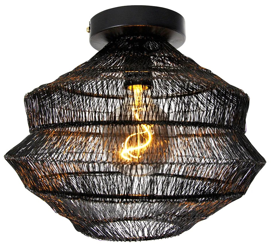 Candeeiro de teto oriental preto 25 cm - Vadi Oriental
