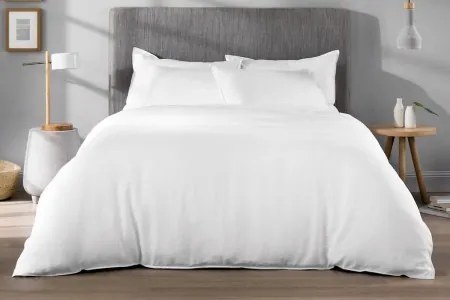240x220 cm - Saco de edredão percal 180 fios branco - Portugal Natura