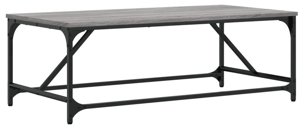 Mesa de centro 100x50x35 cm derivados de madeira cinza sonoma