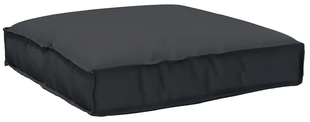 vidaXL Almofada de Palete para Assento Preta 80x80x12 cm Tecido Oxford