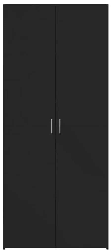 Armário alto 70x42,5x185 cm derivados de madeira preto