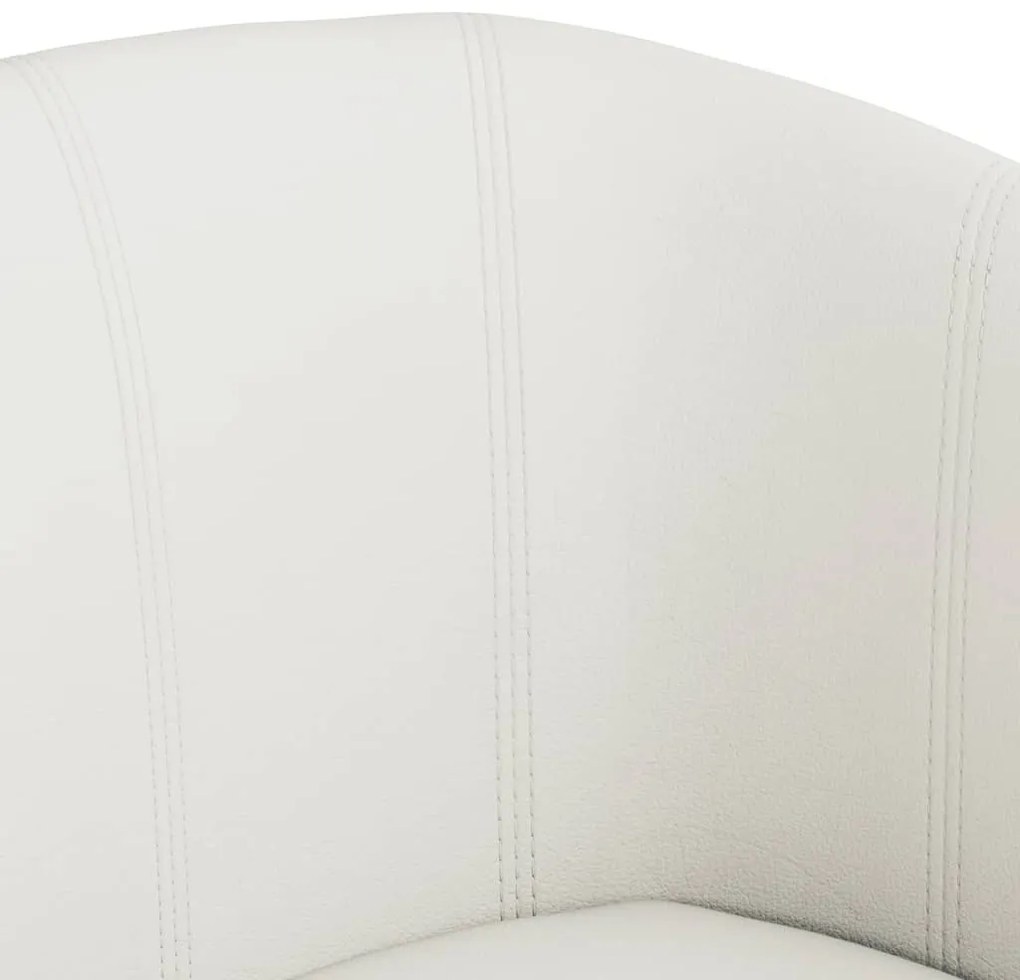 Poltrona couro artificial branco
