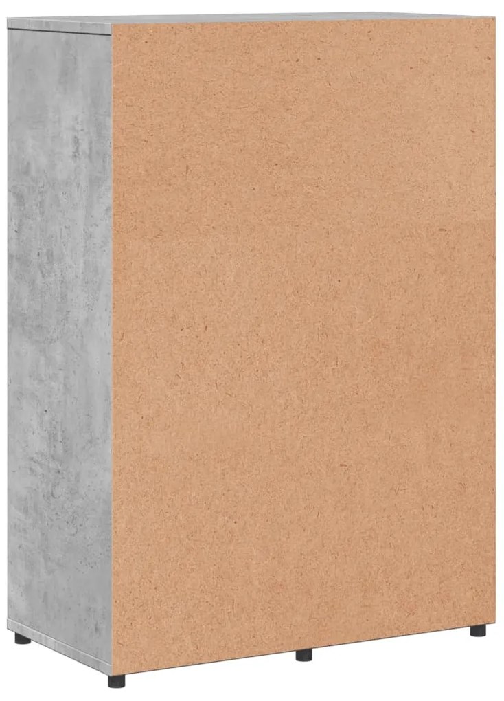 Aparadores 2 pcs 60x31x84 cm derivados madeira cinzento cimento
