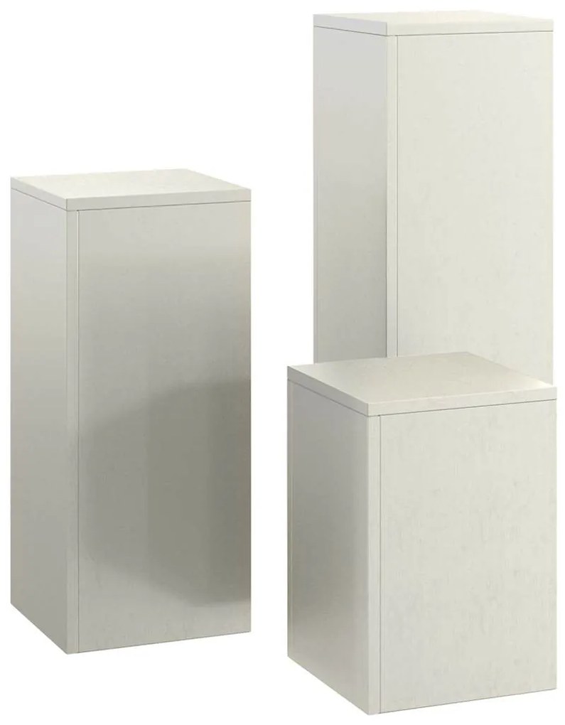 Suportes para Plantas Externos Pilares 3 pcs Aço Resistente às Intempé